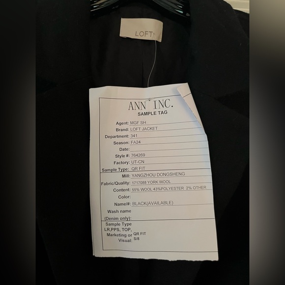 LOFT Wool Modern Long Blazer - Picture 13 of 13